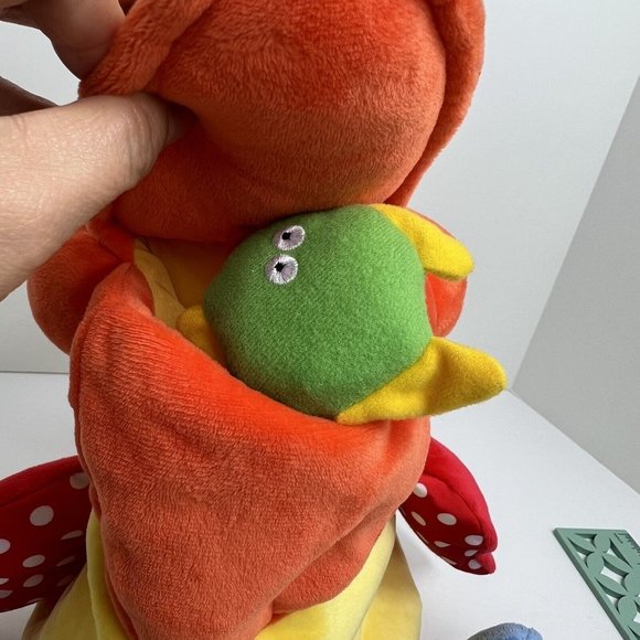 Melissa & Doug K's Kids Plush Hungry Pelican With 1 Rattle Fish Crinkle Squeak - Picture 12 of 12